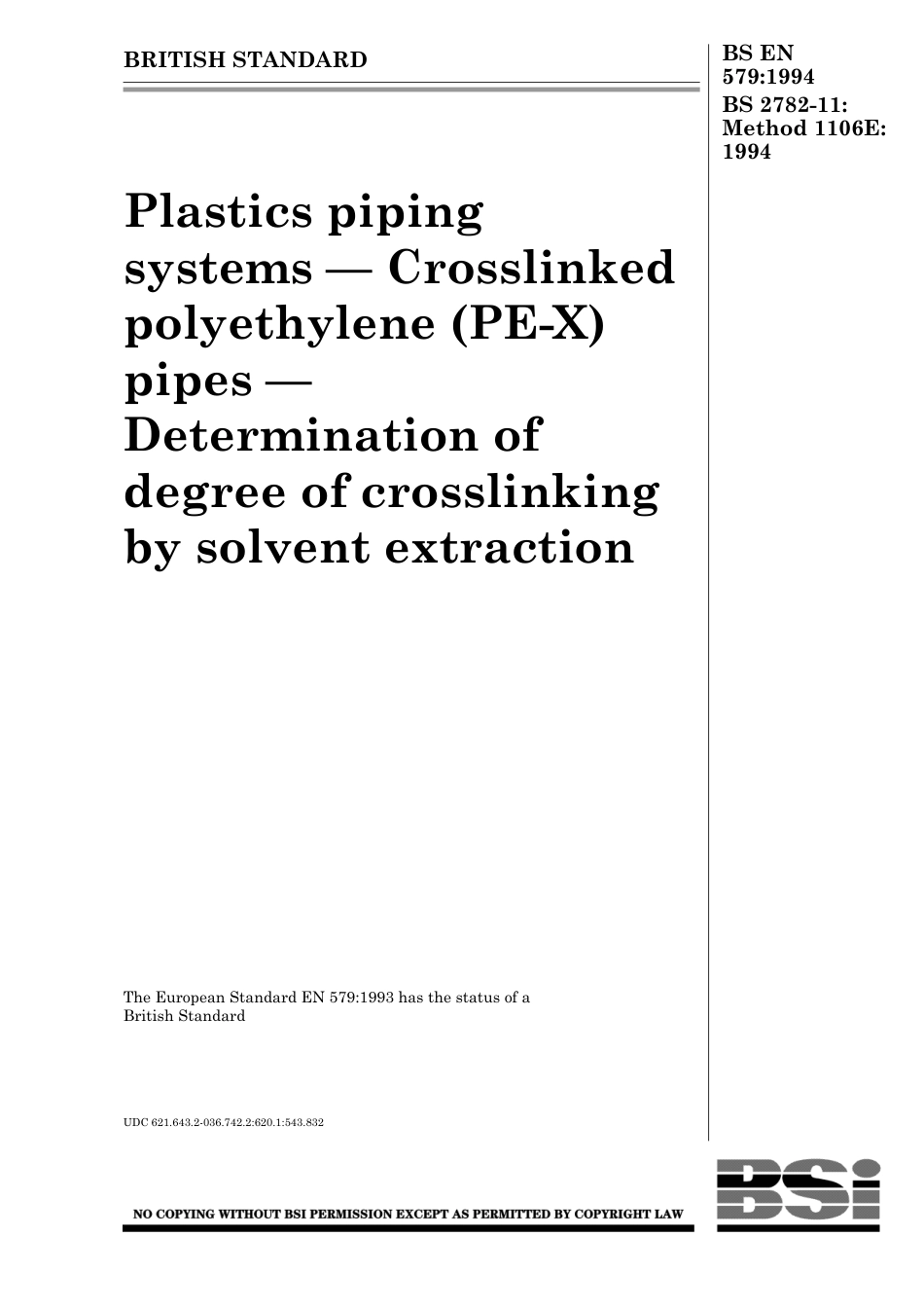 BS EN 00579-1994 (1999).pdf_第1页