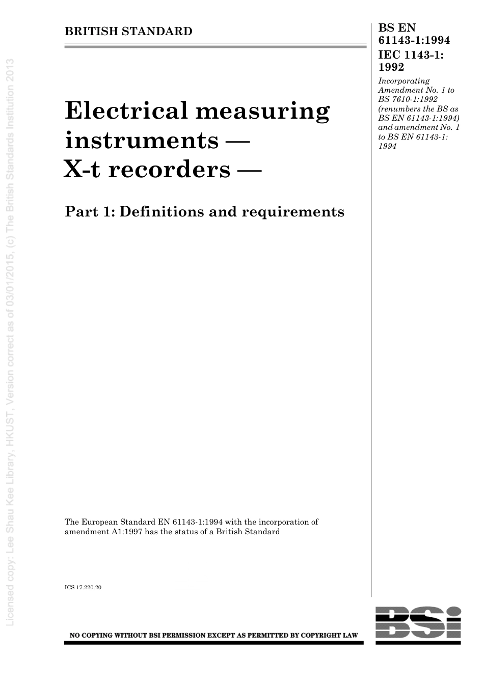 BS EN 61143-1-1994 (1999).pdf_第1页