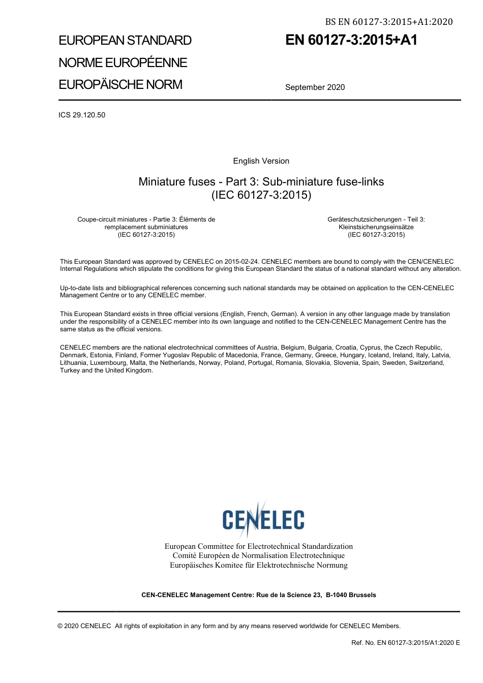 BS EN 60127-3-2015 + A1-2020.pdf_第3页