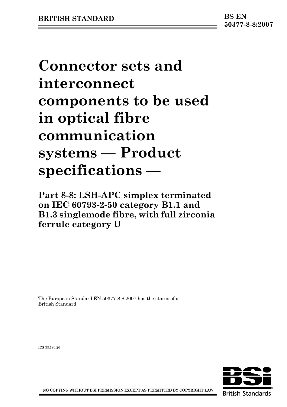 BS EN 50377-8-8-2007.pdf_第1页