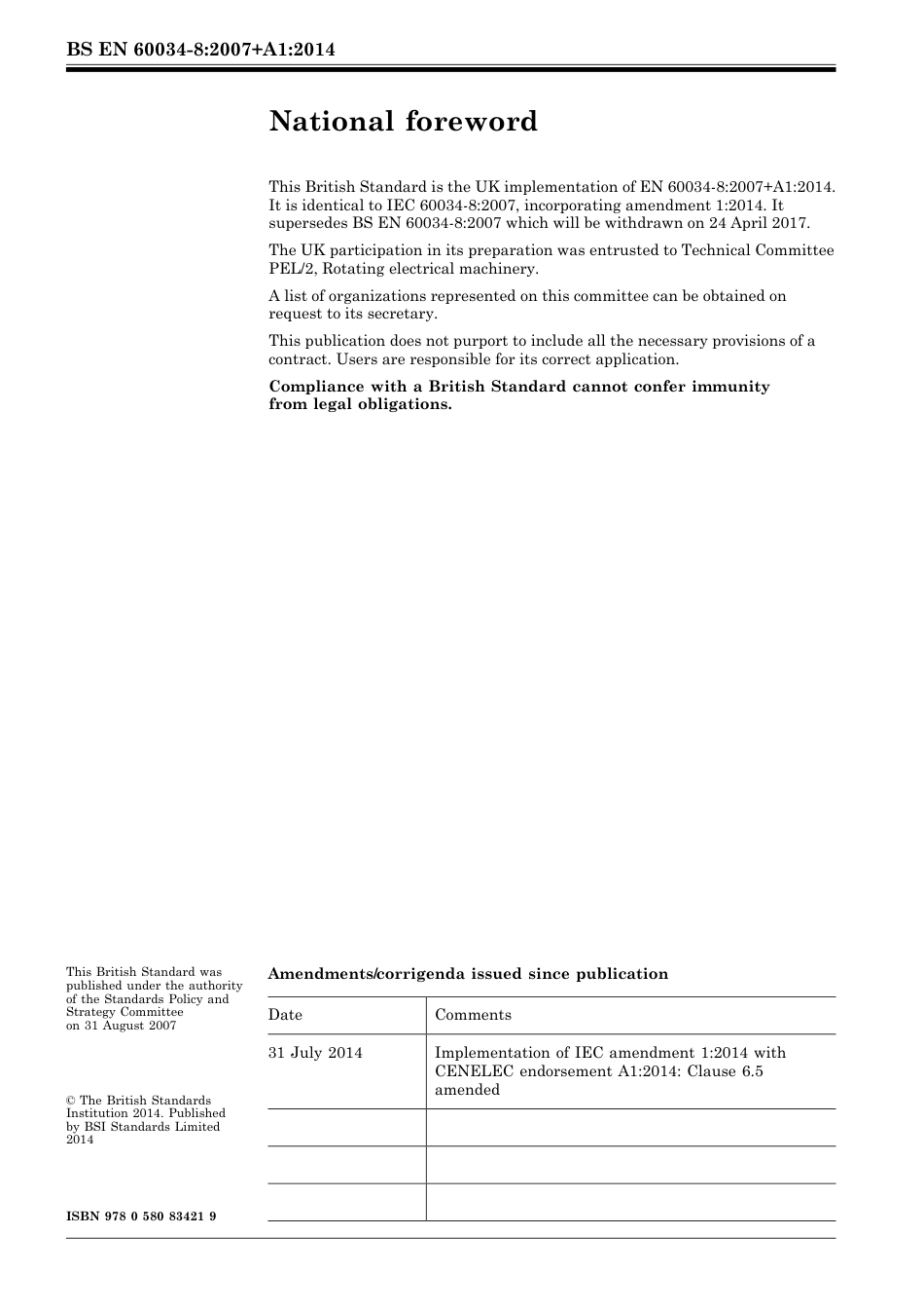 BS EN 60034-8-2007 + A1-2014.pdf_第2页