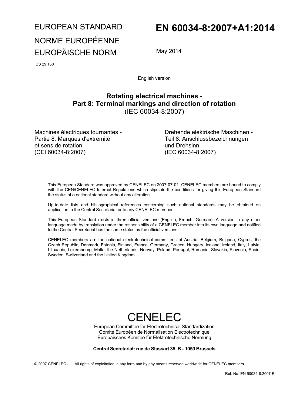 BS EN 60034-8-2007 + A1-2014.pdf_第3页