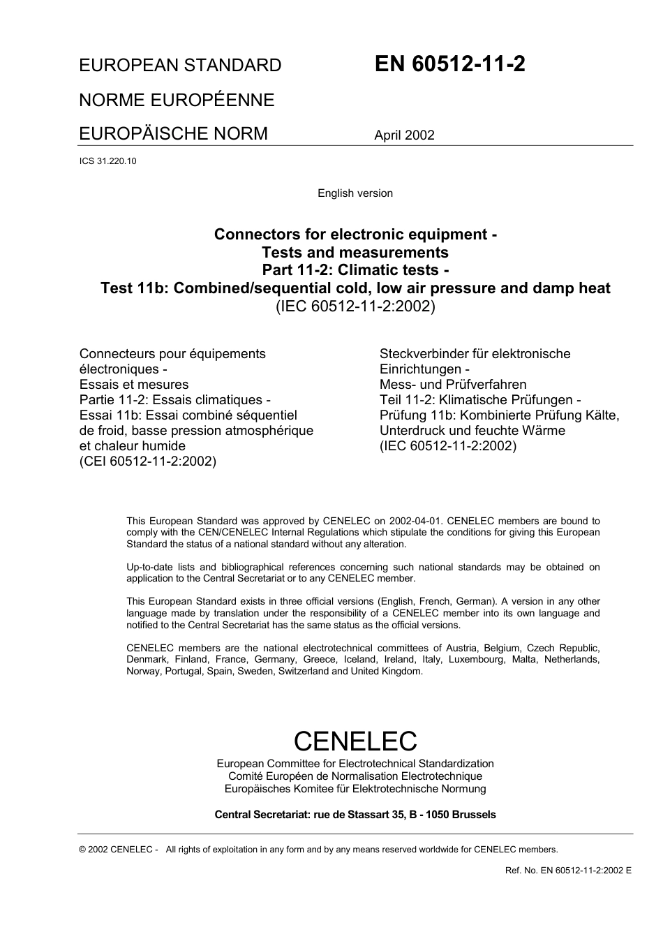 BS EN 60512-11-2-2002.pdf_第3页