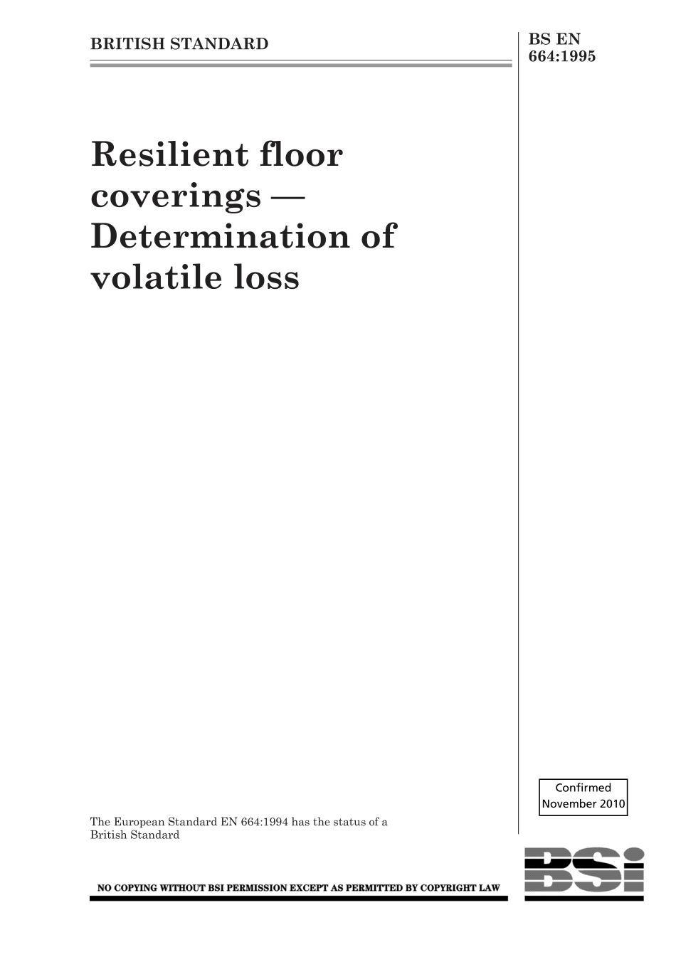 BS EN 00664-1995 (2010).pdf_第1页