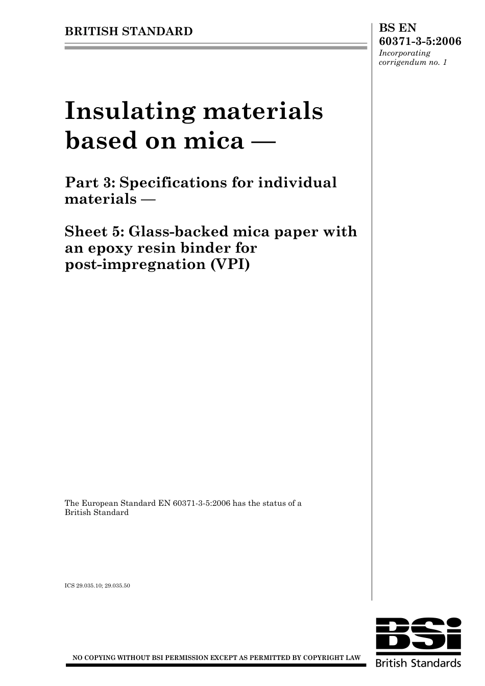 BS EN 60371-3-5-2006.pdf_第1页