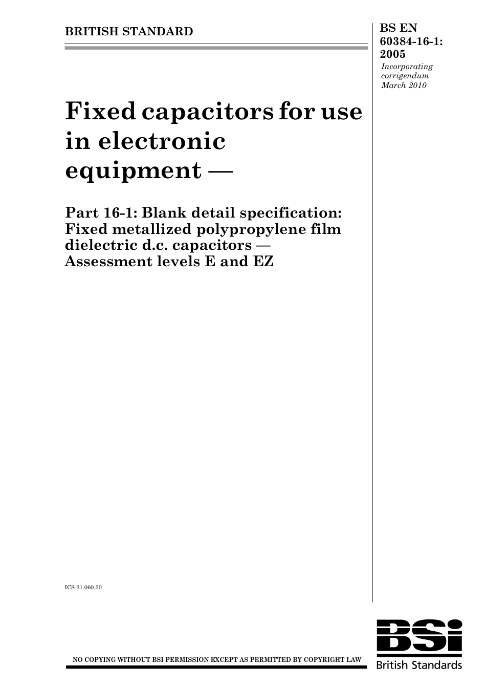 BS EN 60384-16-1-2005 (2010).pdf_第1页