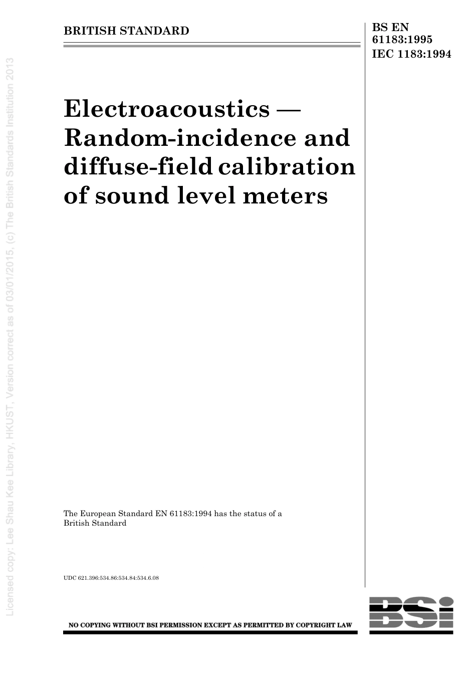 BS EN 61183-1995 (1999).pdf_第1页