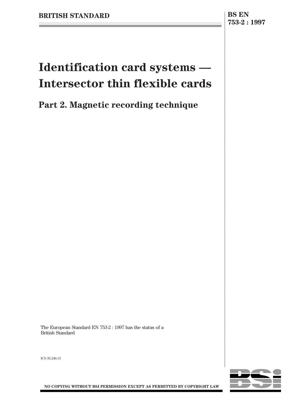 BS EN 00753-2-1997.pdf_第1页