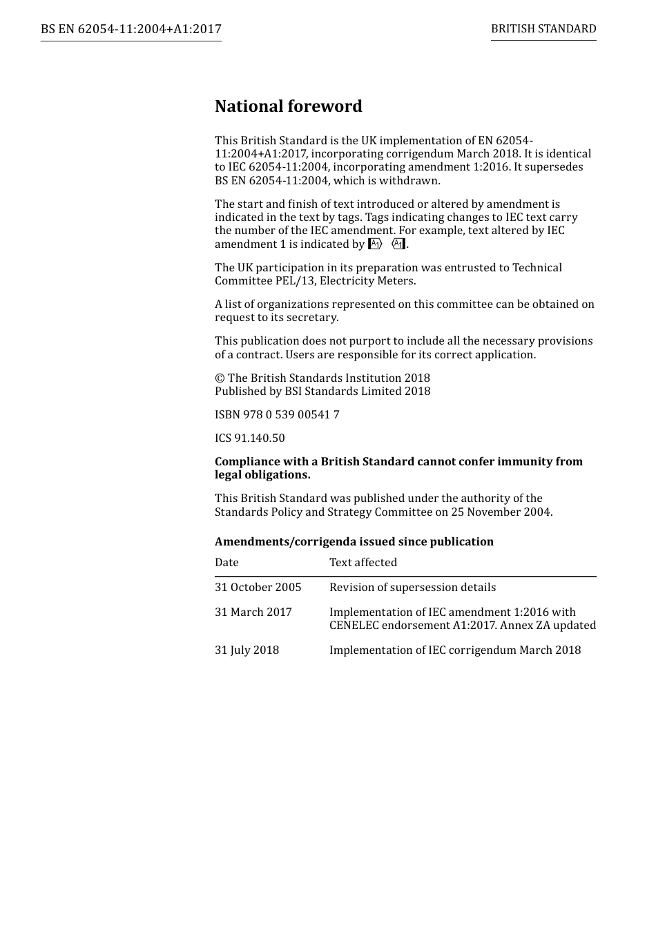 BS EN 62054-11-2004 + A1-2017 (2018).pdf_第2页