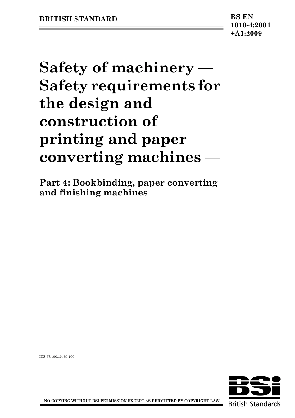 BS EN 01010-4-2004 + A1-2009.pdf_第1页