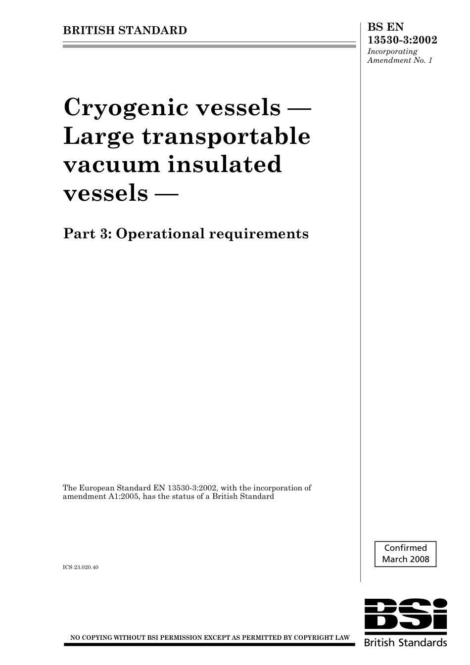 BS EN 13530-3-2002 (2008).pdf_第1页