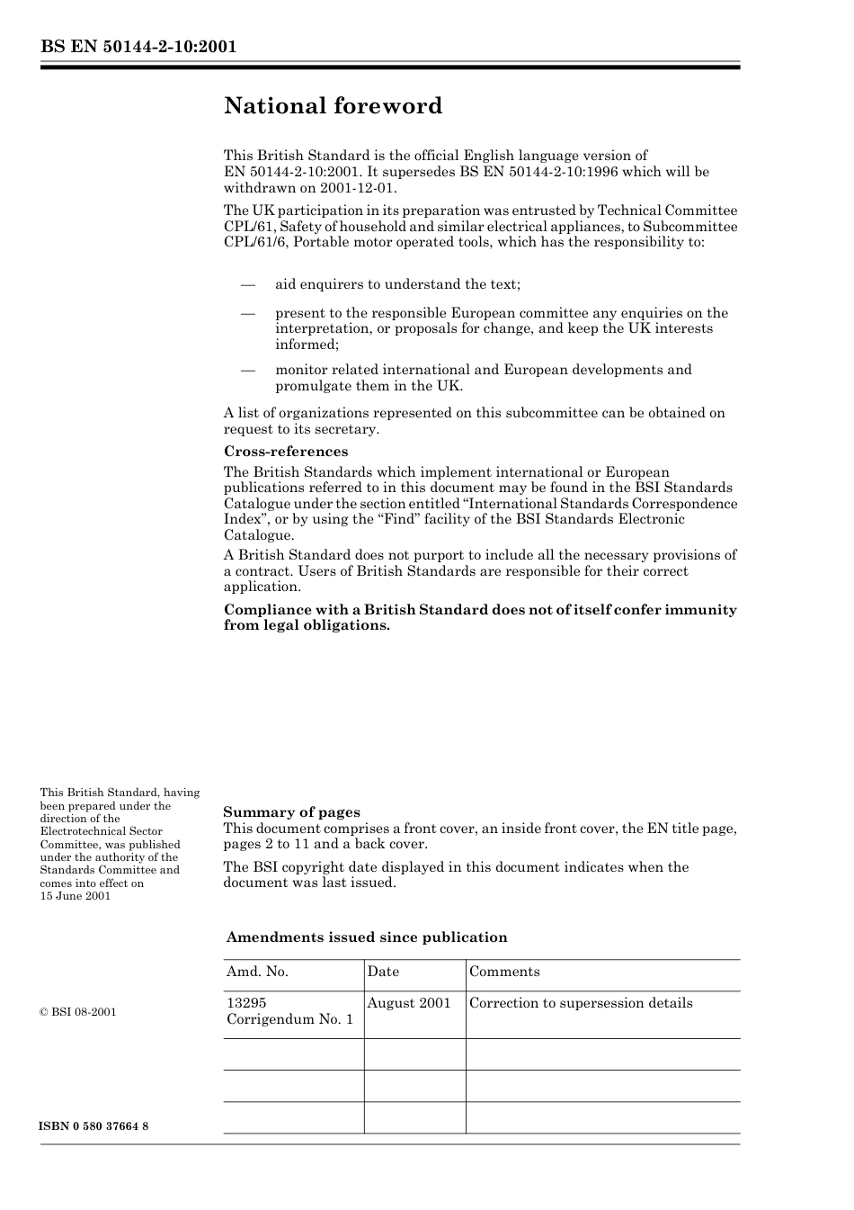 BS EN 50144-2-10-2001.pdf_第2页