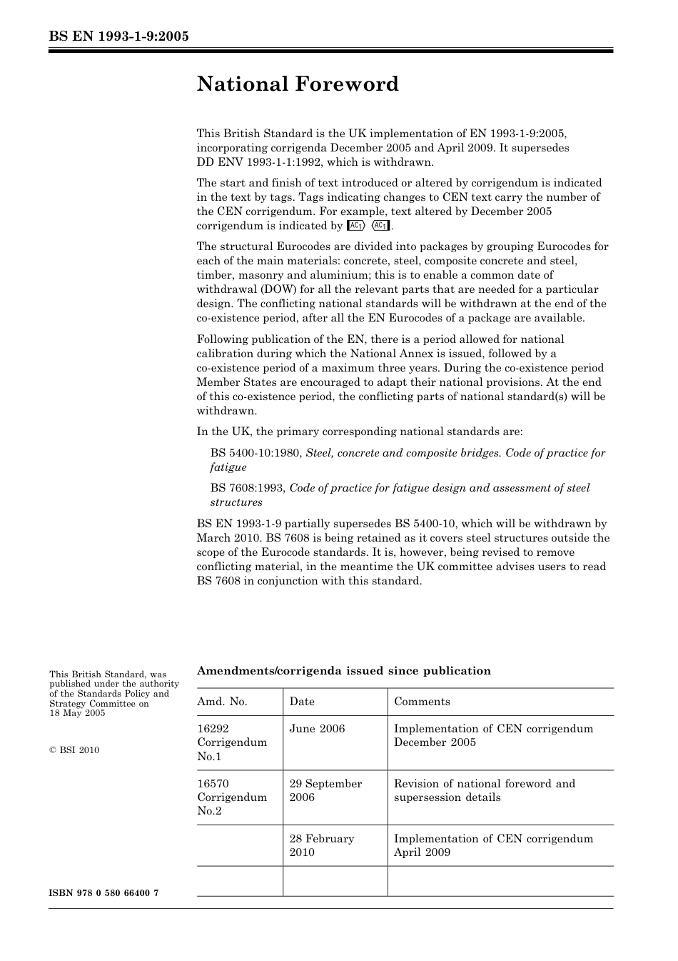 BS EN 01993-1-9-2005 (2010).pdf_第2页