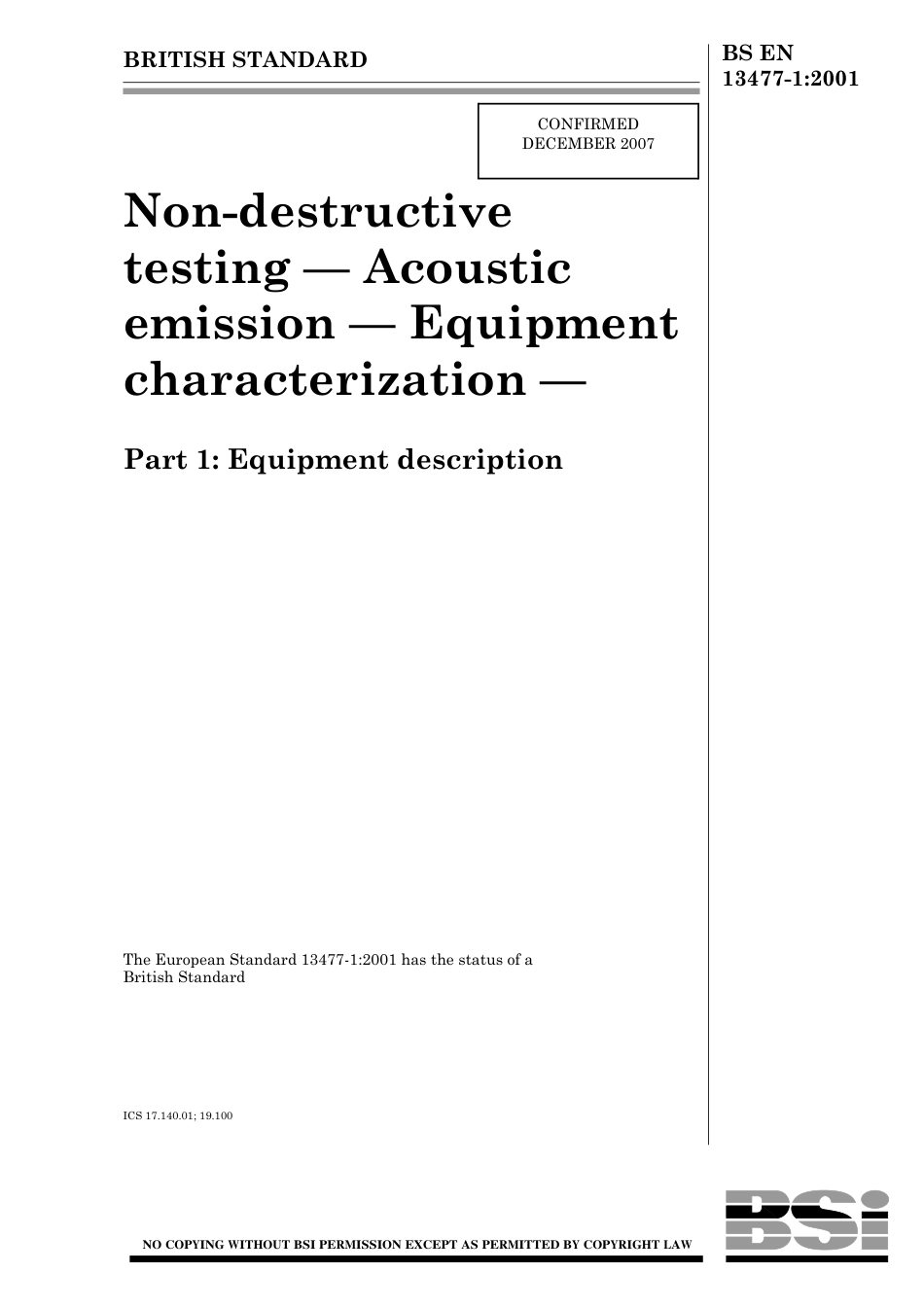 BS EN 13477-1-2001 (2007).pdf_第1页