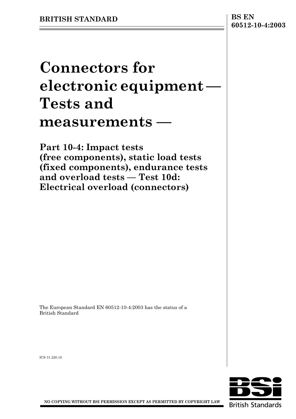 BS EN 60512-10-4-2003.pdf_第1页