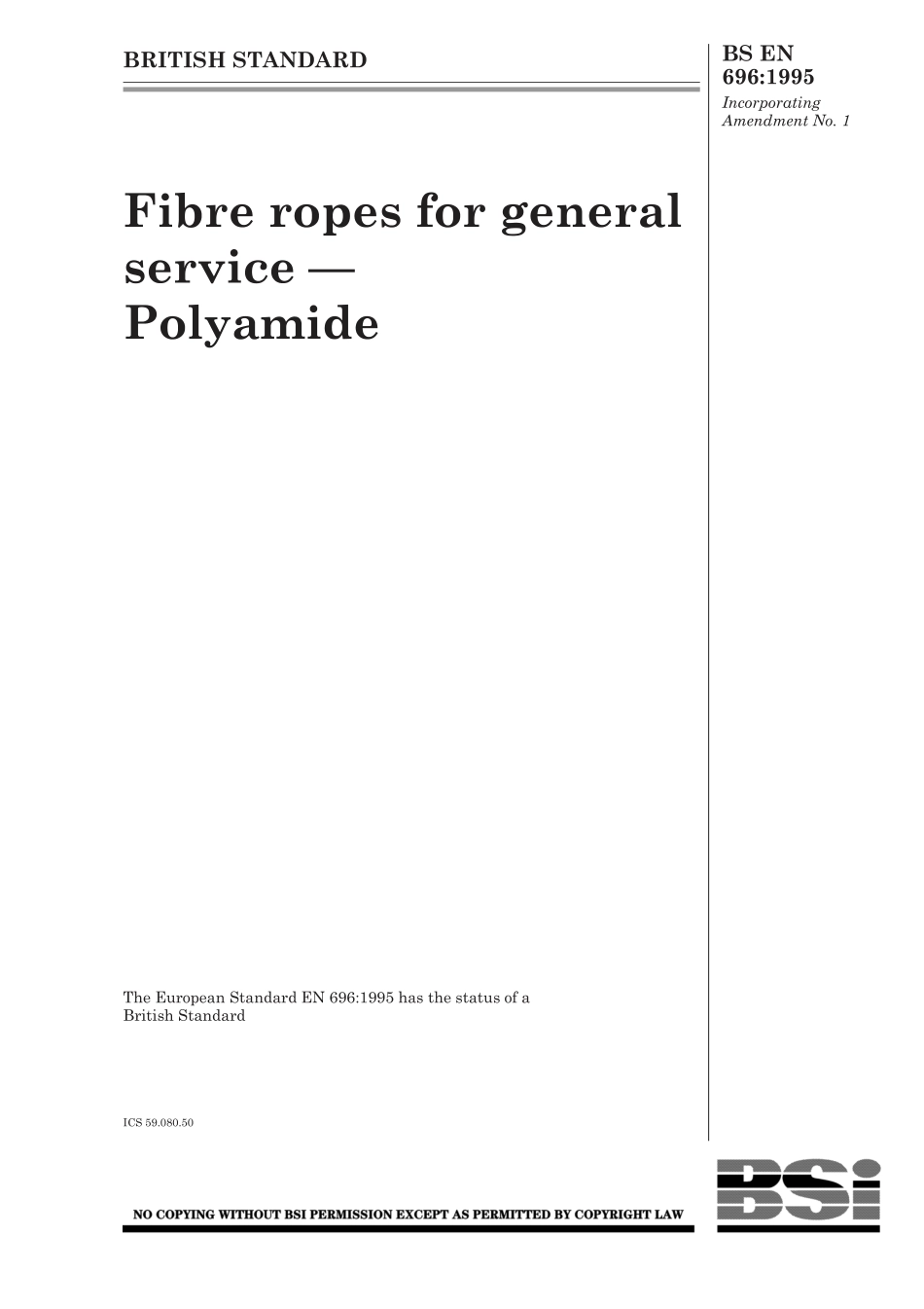 BS EN 00696-1995 (1999).pdf_第1页