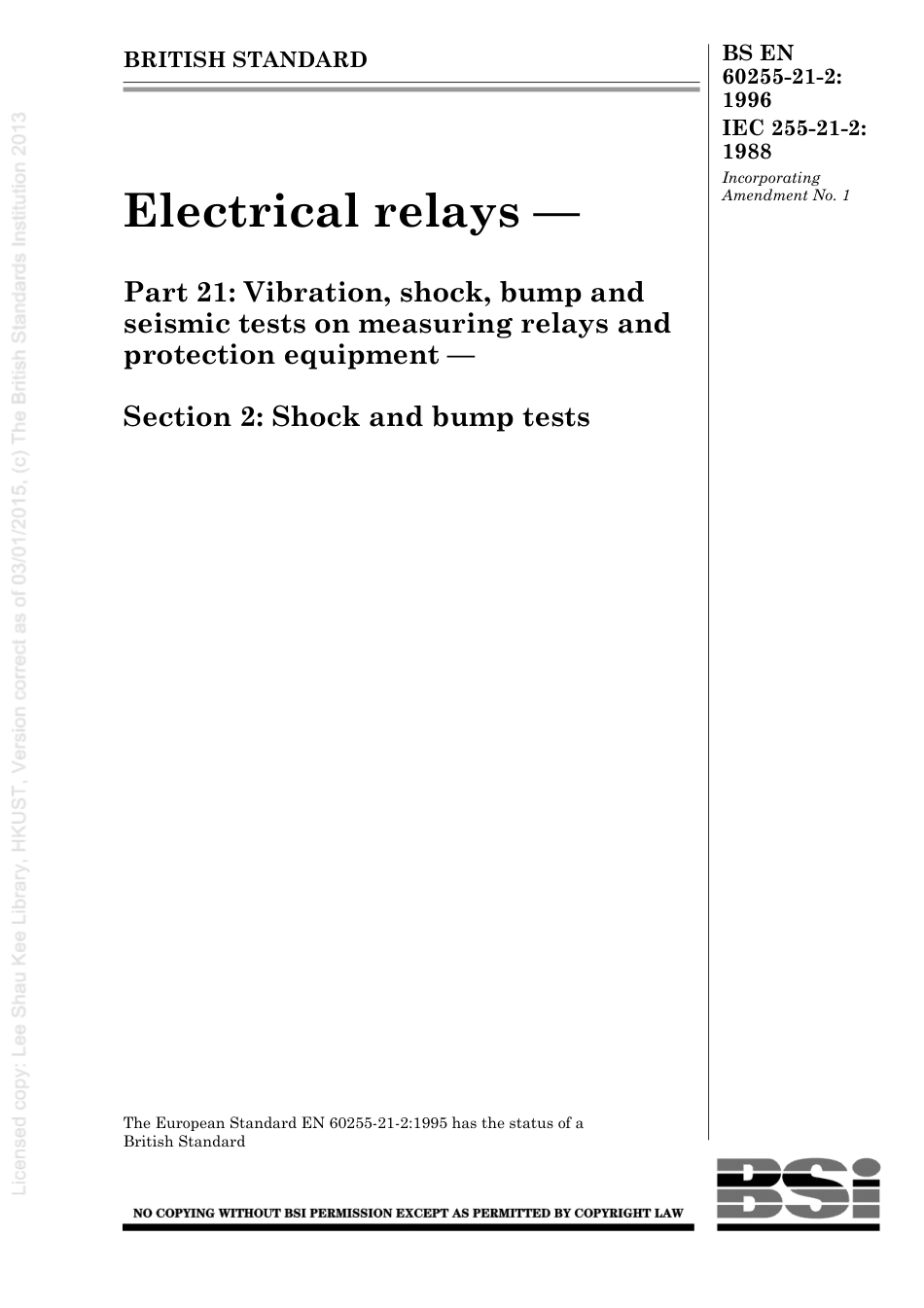 BS EN 60255-21-2-1996 (1999).pdf_第1页