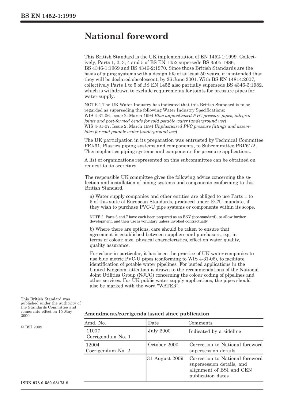BS EN 01452-1-1999 (2009).pdf_第2页