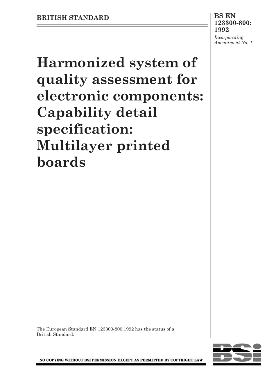 BS EN 123300-800-1992 (1999).pdf_第1页