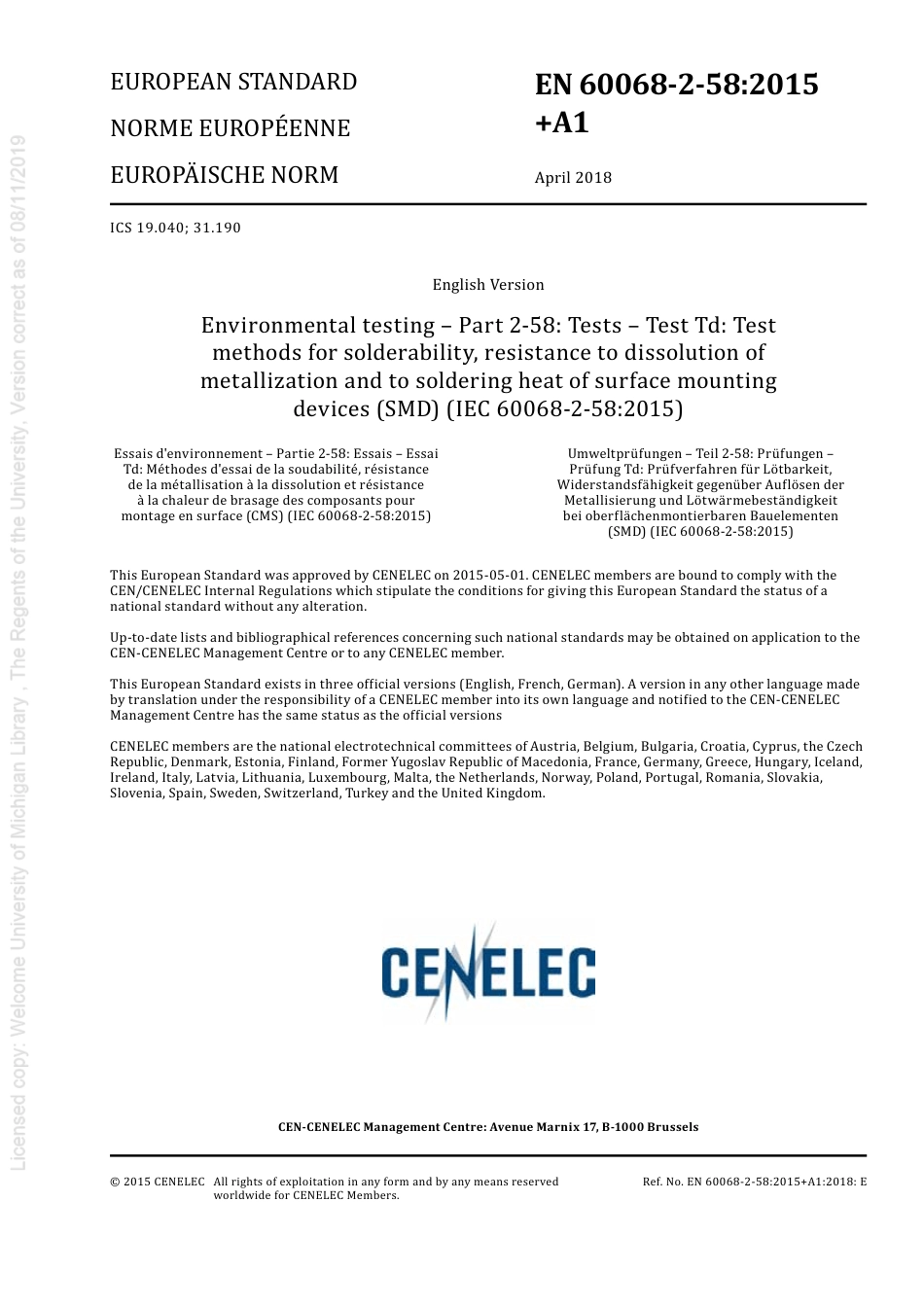 BS EN 60068-2-58-2015 + A1-2018.pdf_第3页