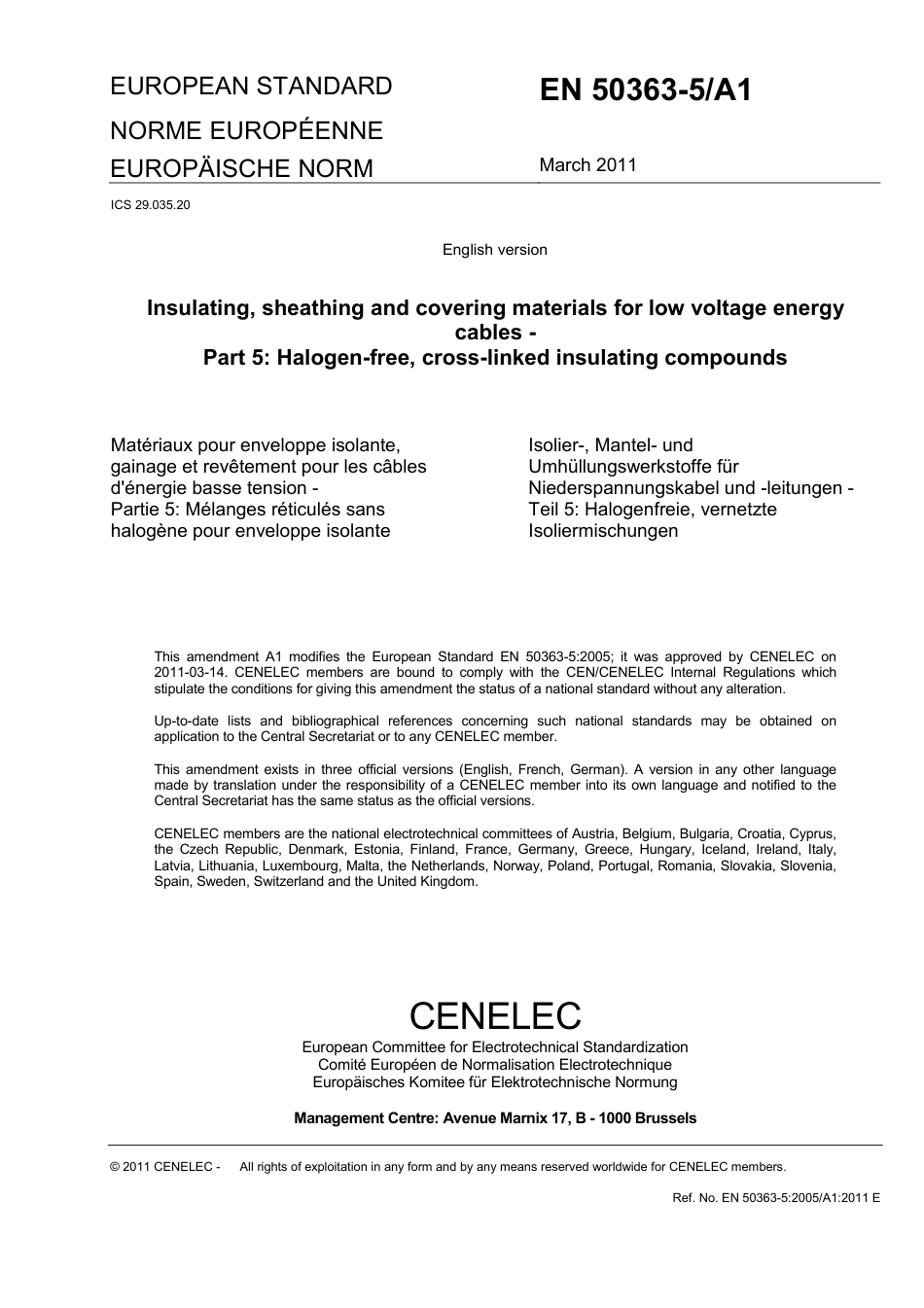 BS EN 50363-5-2005 + A1-2011.pdf_第3页