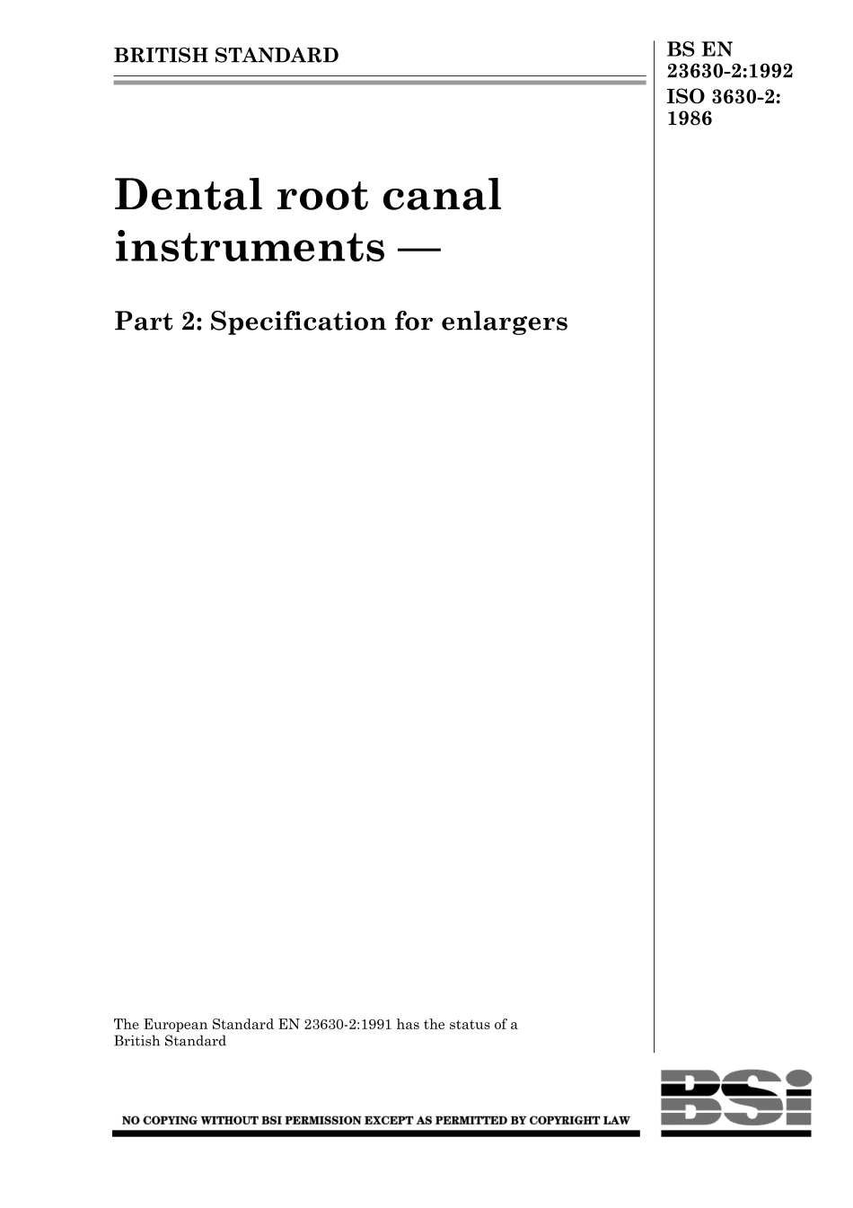 BS EN 23630-2-1992 (2000) ISO 3630-2-1986.pdf_第1页