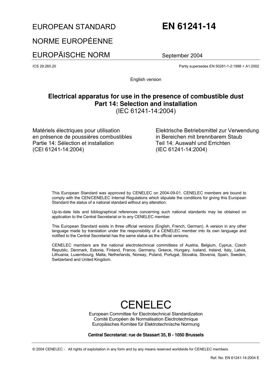 BS EN 61241-14-2004.pdf_第3页