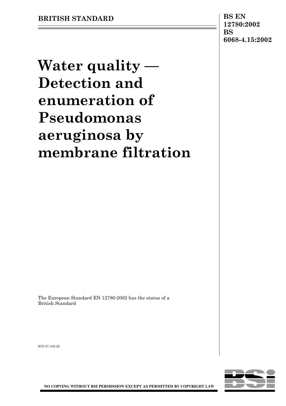 BS EN 12780-2002 (BS 6068-4.15-2002).pdf_第1页