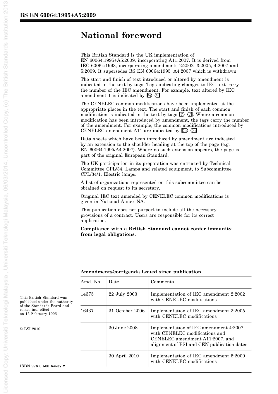 BS EN 60064-1995 + A5-2009 (2010).pdf_第2页