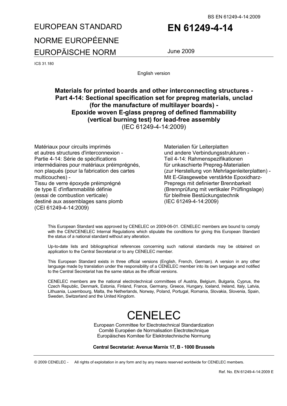 BS EN 61249-4-14-2009.pdf_第3页