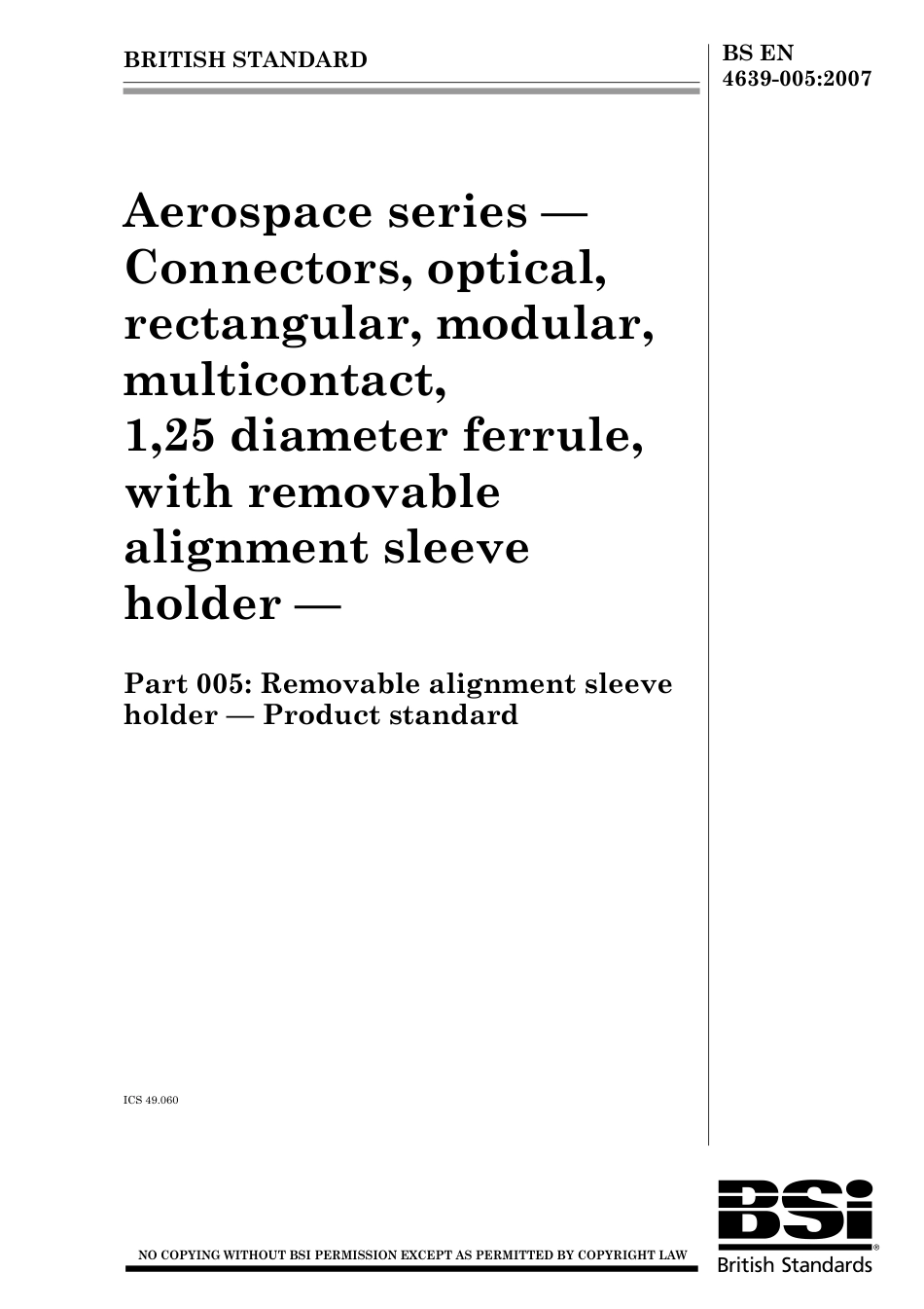 BS EN 04639-005-2007 (2008).pdf_第1页