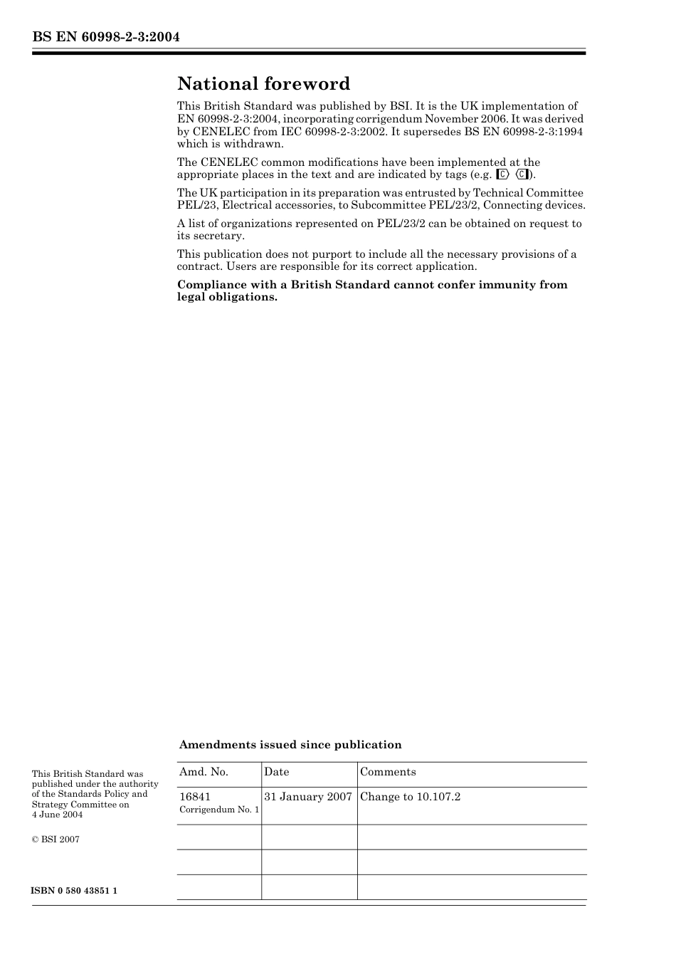 BS EN 60998-2-3-2004 (2007).pdf_第2页