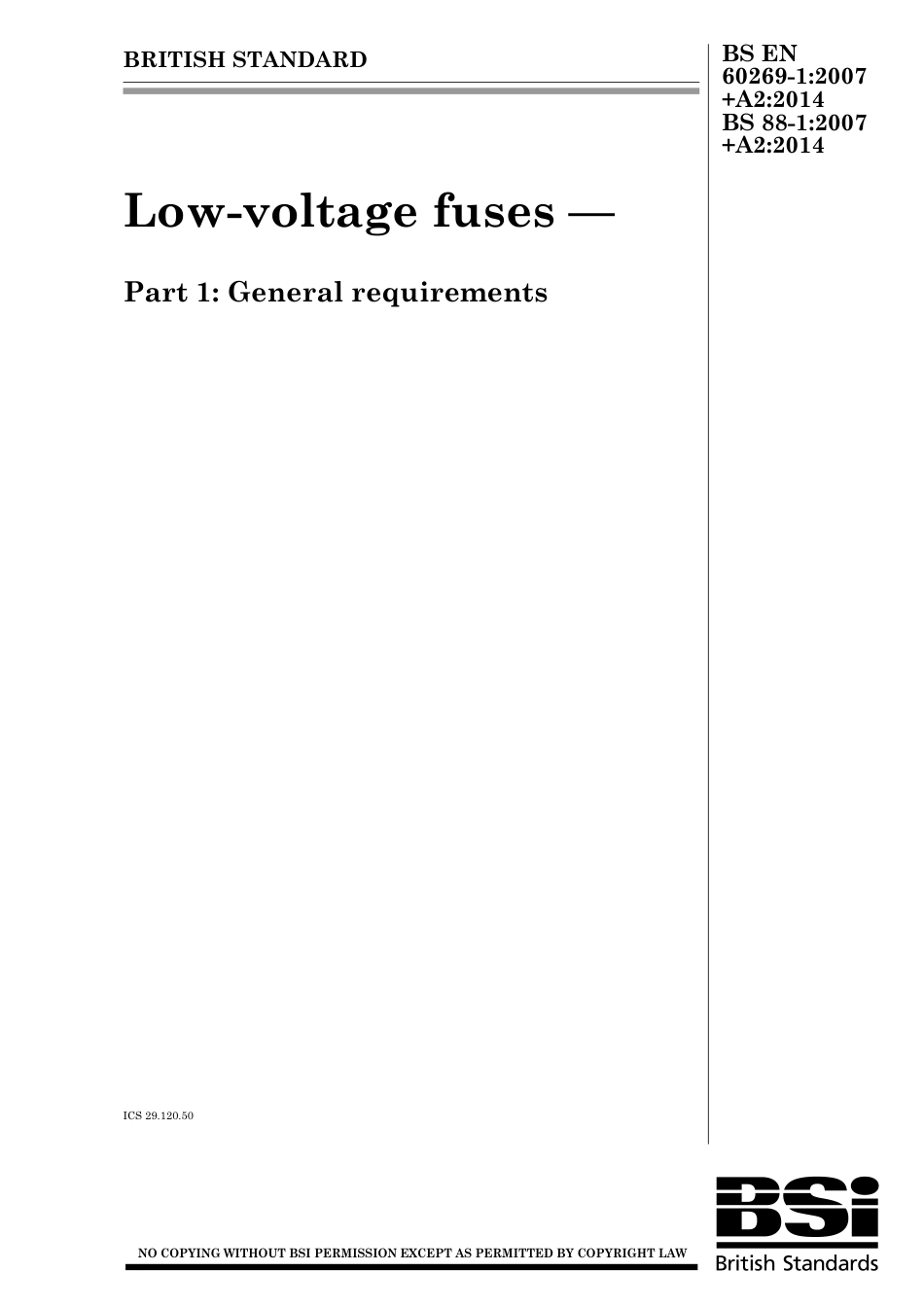 BS EN 60269-1-2007 + A2-2014.pdf_第1页