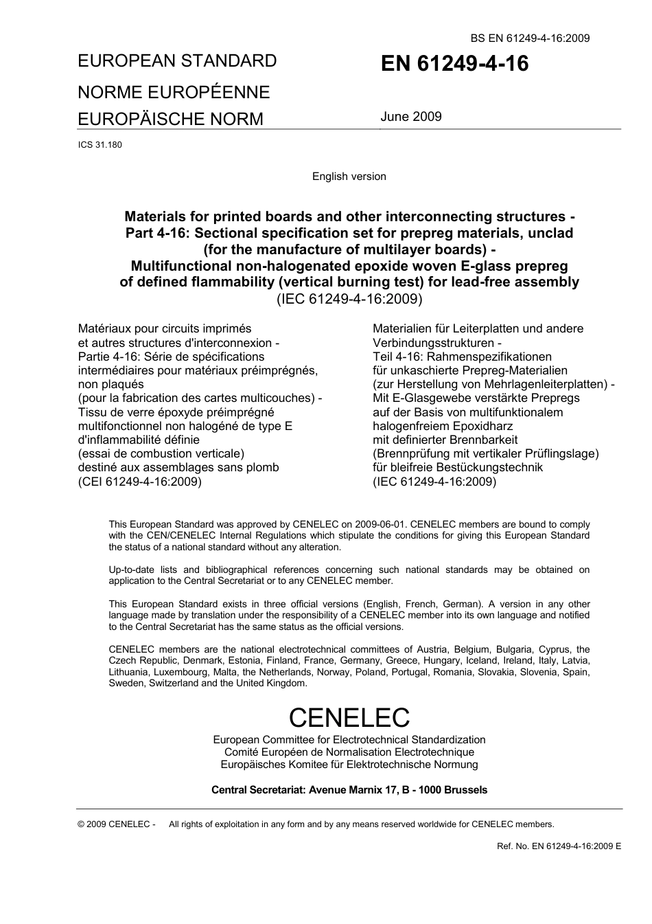 BS EN 61249-4-16-2009.pdf_第3页