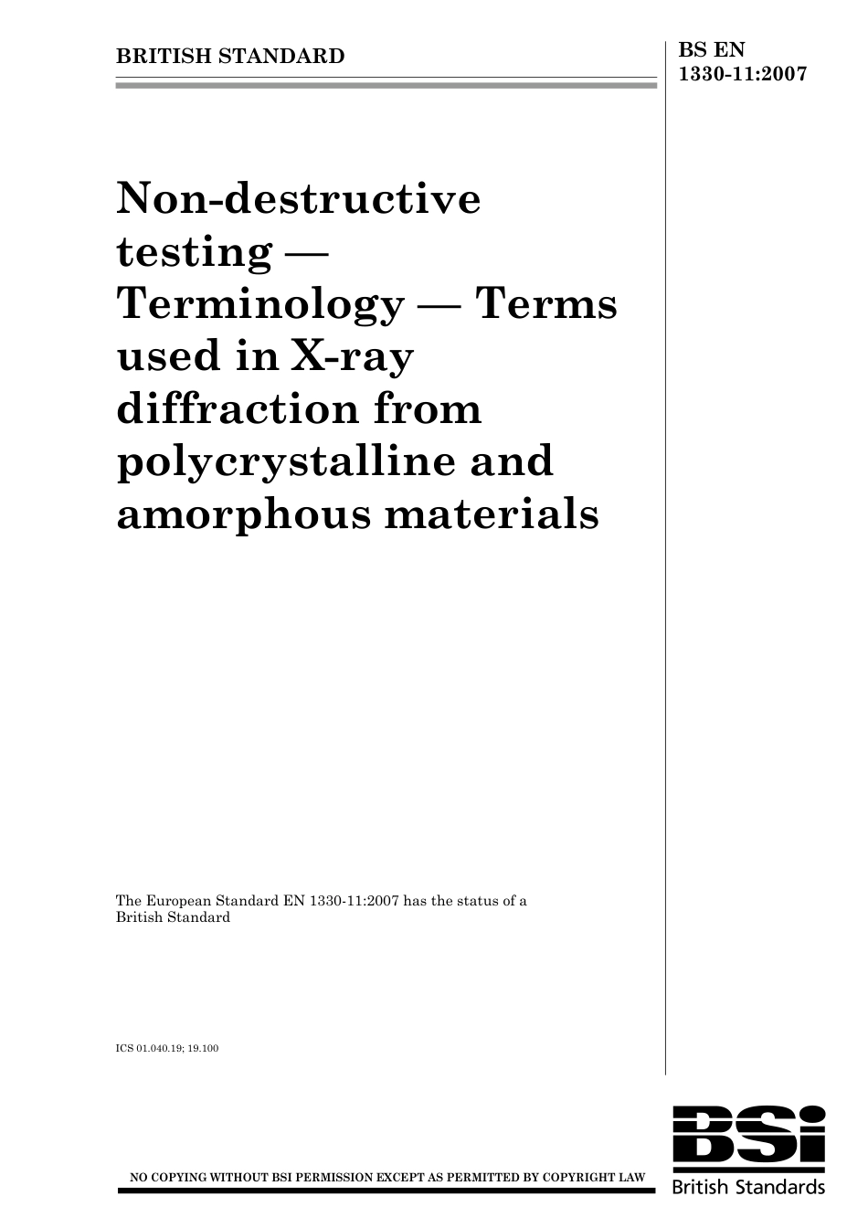 BS EN 01330-11-2007.pdf_第1页