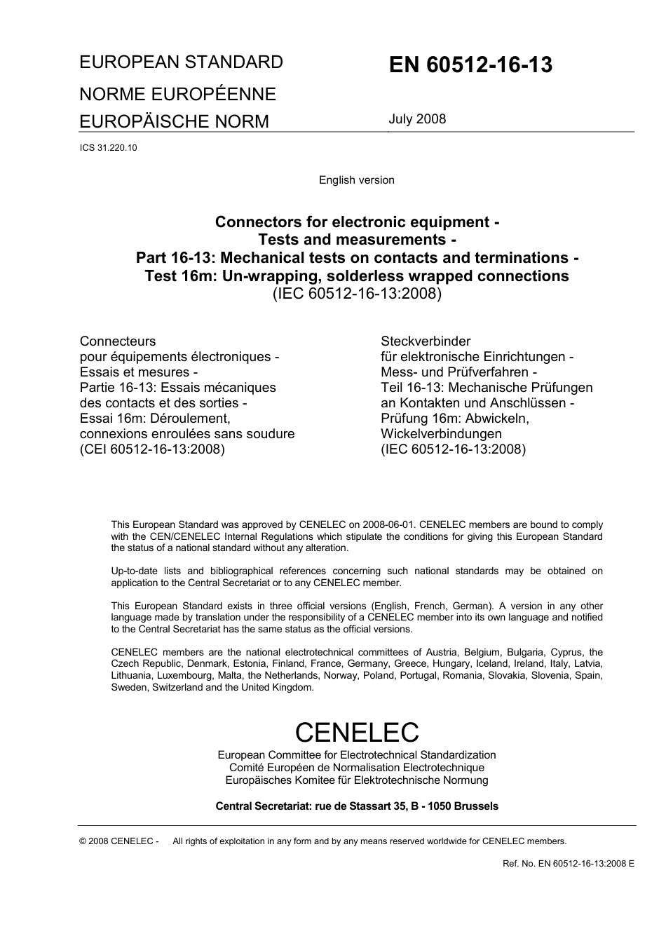 BS EN 60512-16-13-2008.pdf_第3页