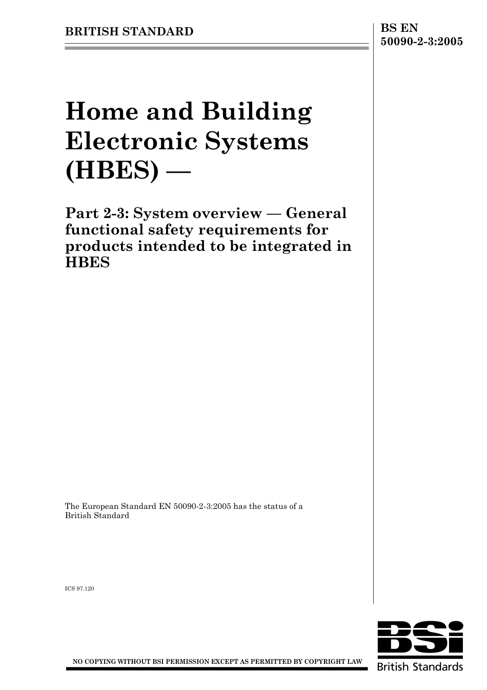 BS EN 50090-2-3-2005.pdf_第1页