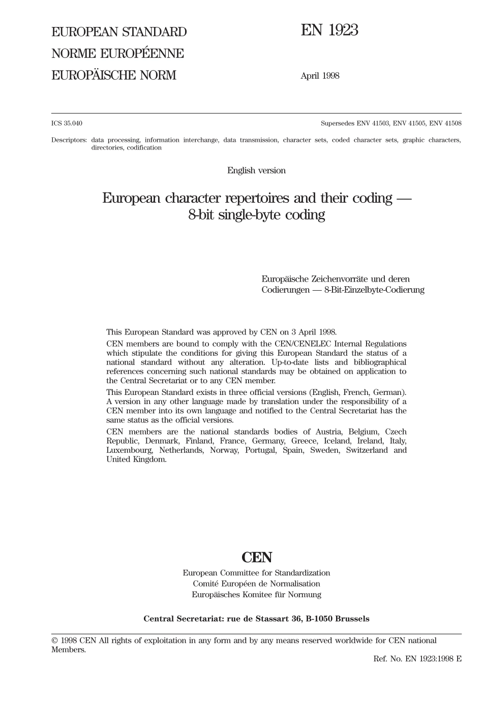 BS EN 01923-1998.pdf_第3页