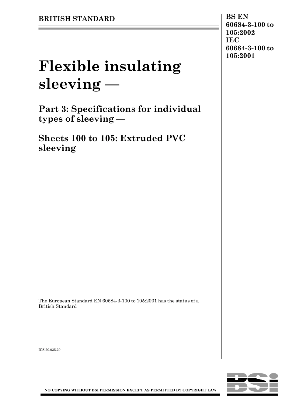 BS EN 60684-3-100 to 105-2002.pdf_第1页