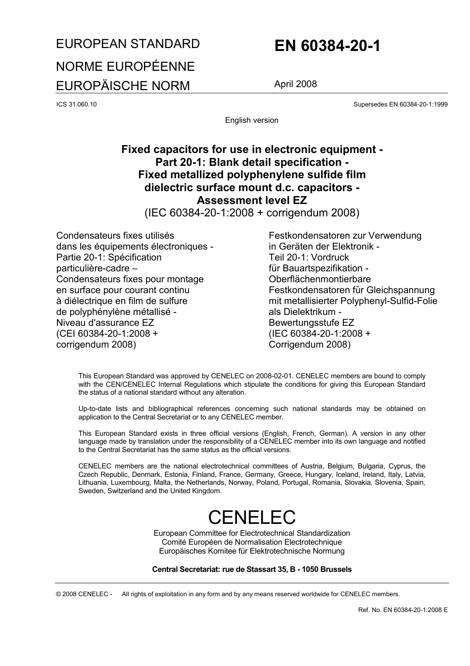 BS EN 60384-20-1-2008.pdf_第3页