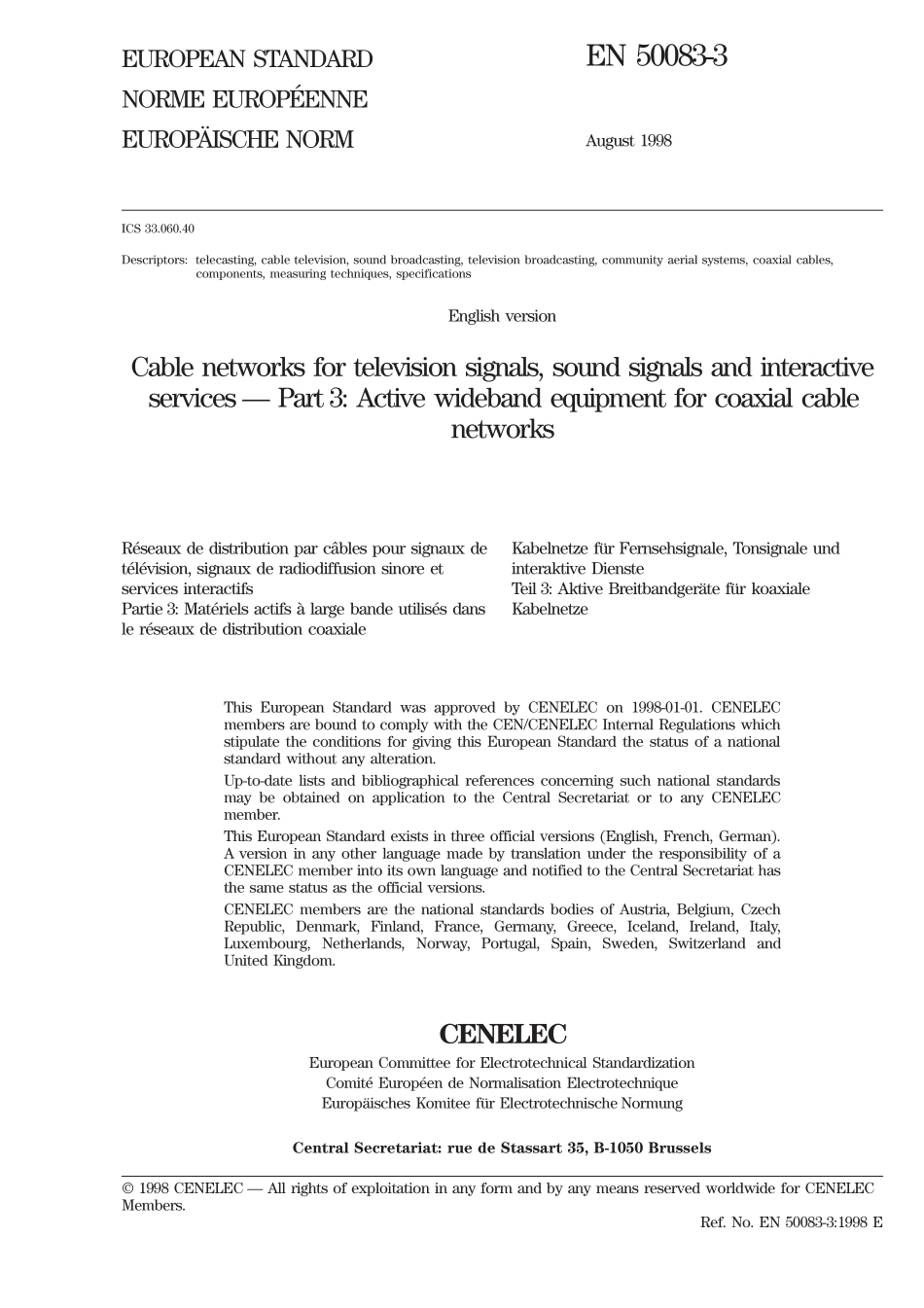 BS EN 50083-3-1999.pdf_第3页