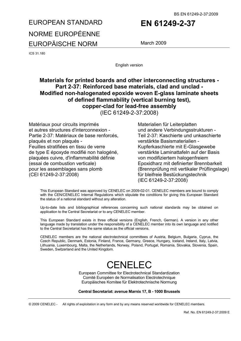 BS EN 61249-2-37-2009.pdf_第3页