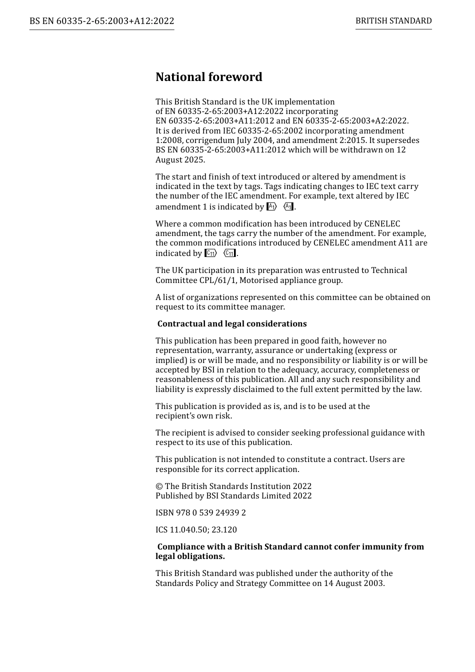 BS EN 60335-2-65-2003 + A12-2022.pdf_第2页