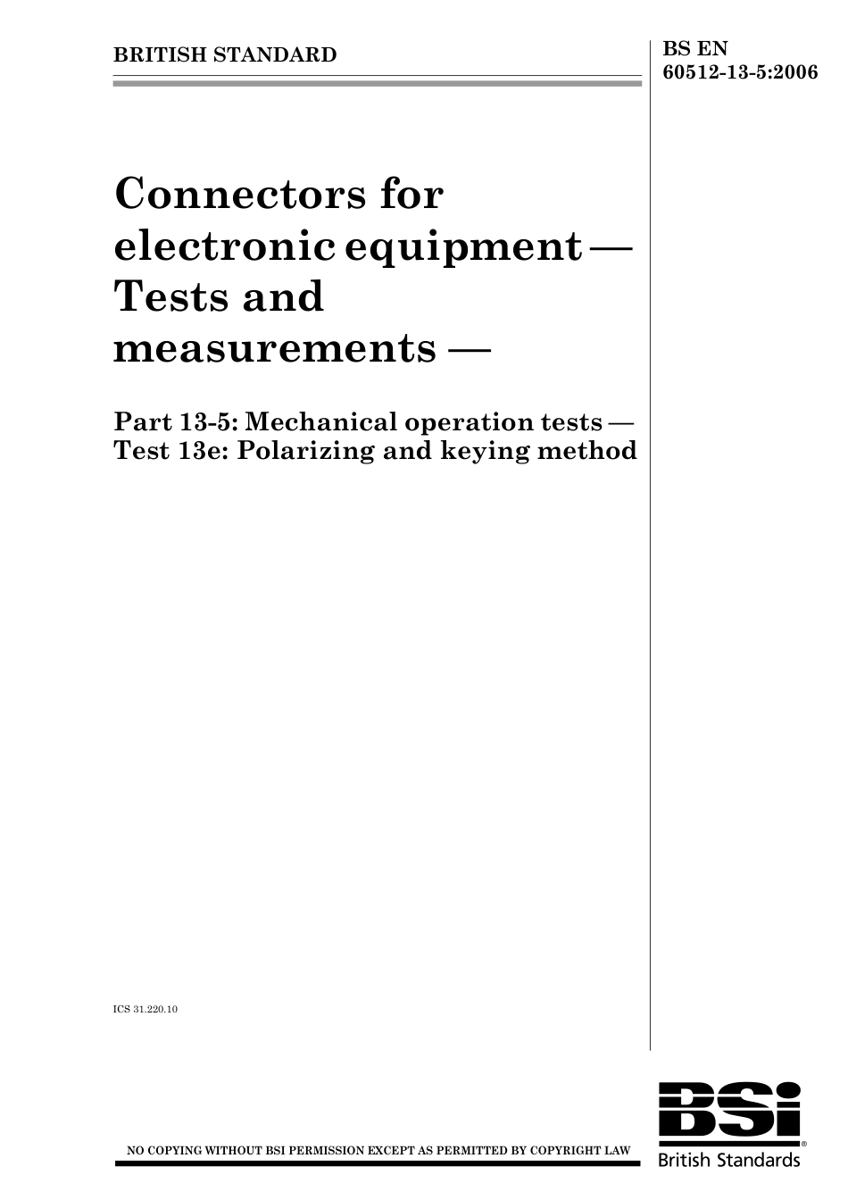 BS EN 60512-13-5-2006.pdf_第1页