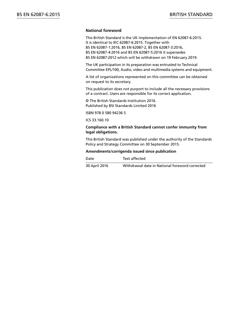 BS EN 62087-6-2015 (2016).pdf_第2页