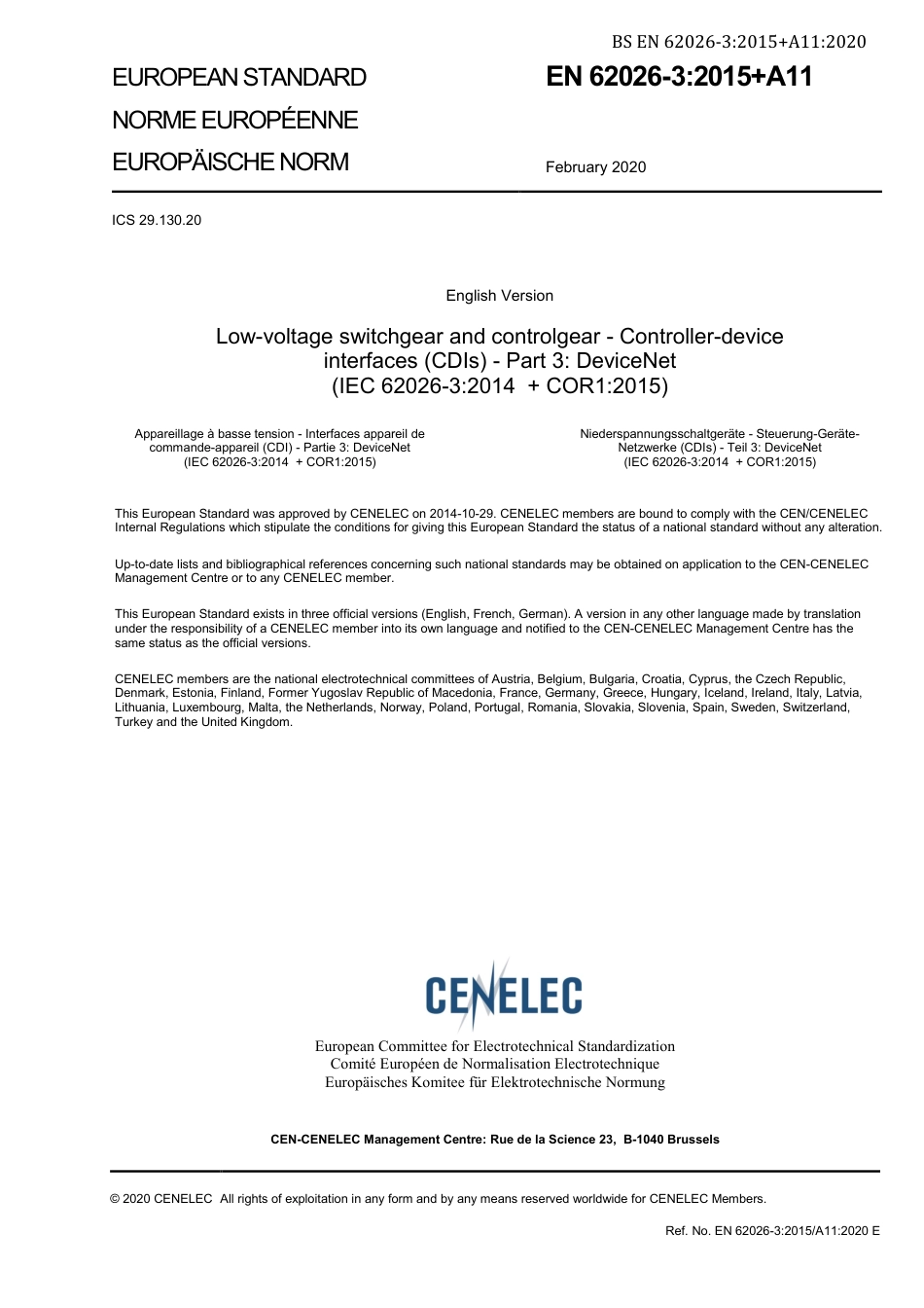 BS EN 62026-3-2015 + A11-2020.pdf_第3页