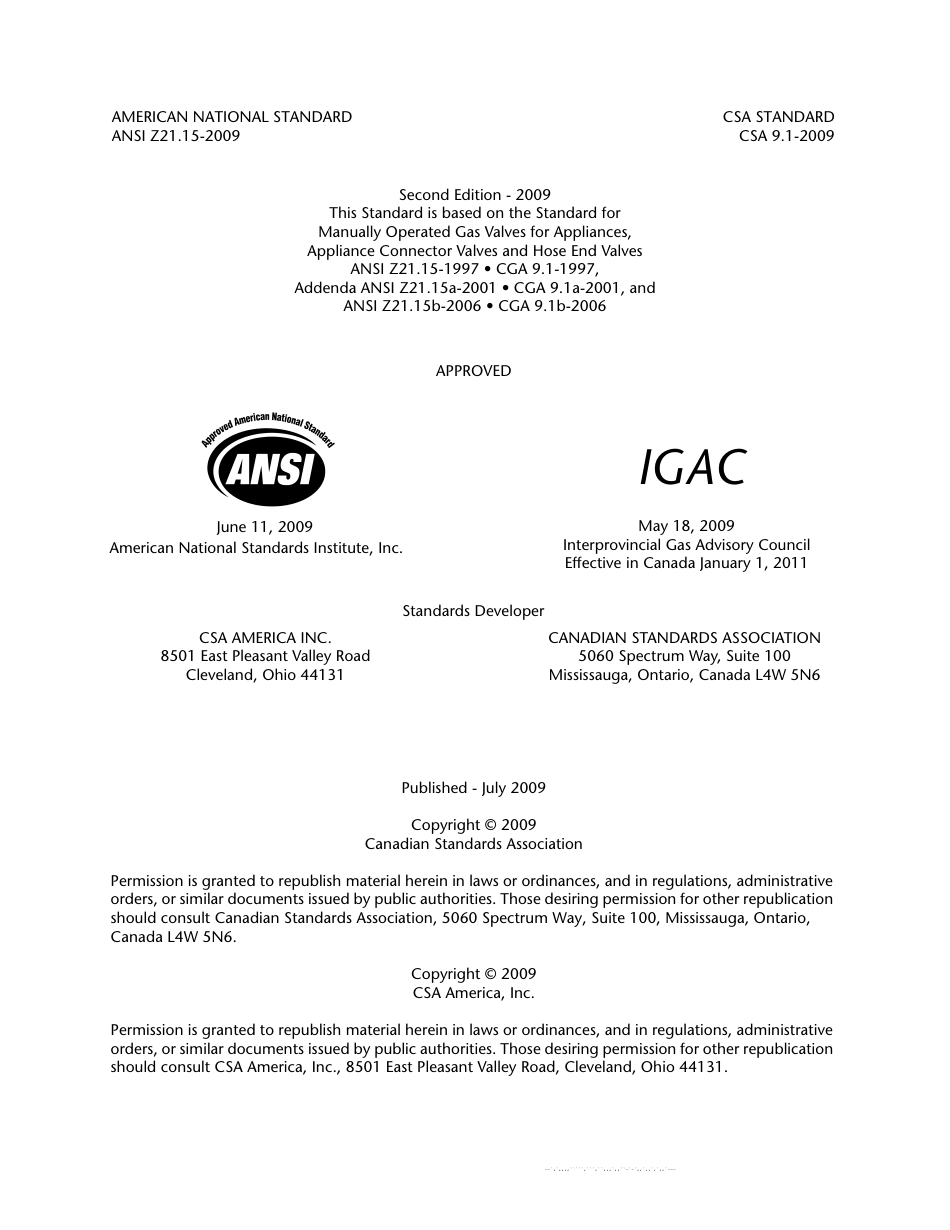 ANSI Z21.15-2009 CSA 9.1-2009 2009 (R 2014).pdf_第2页