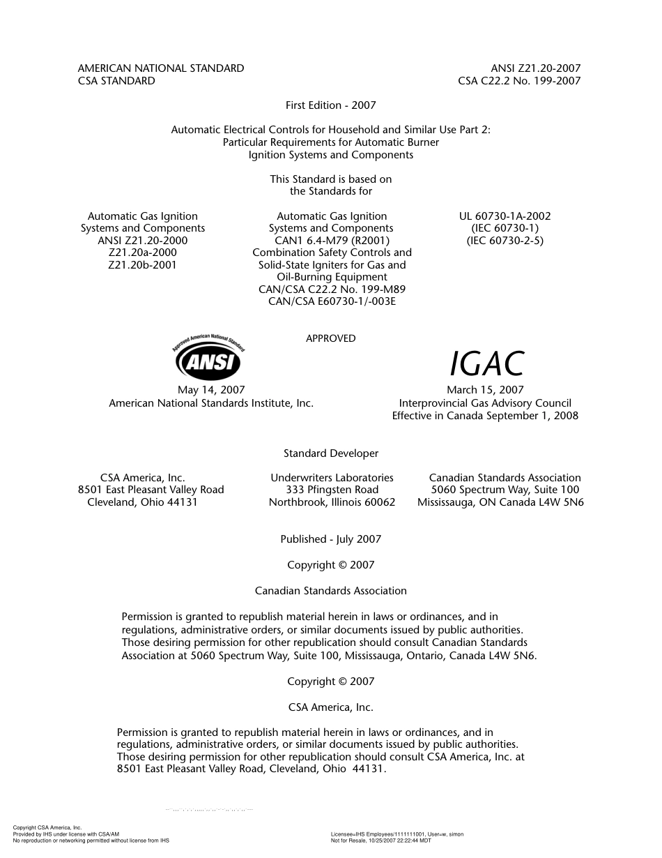 ANSI Z21.20-2007 Particular Requirements for Automatic Burner Ignition.pdf_第2页