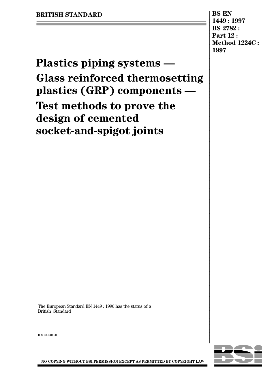 BS EN 01449-1997.pdf_第1页