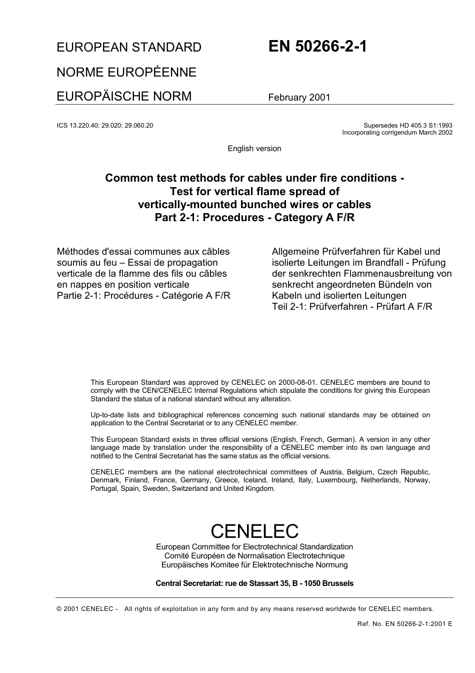 BS EN 50266-2-1-2001 (2002).pdf_第3页